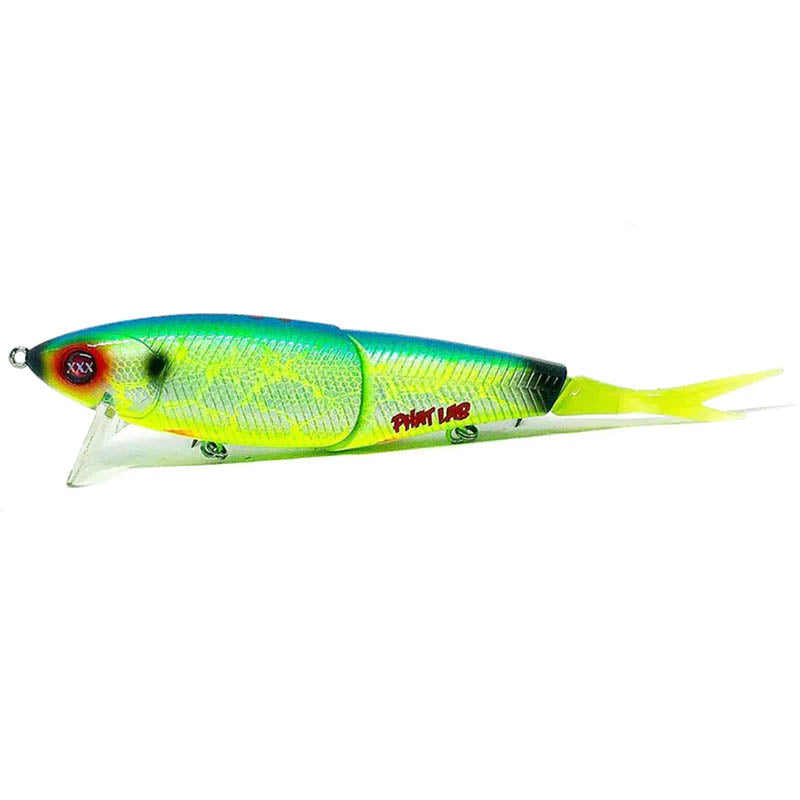 Phat Lab Custom Lures Nekosogi XXX Swimbaits - Albino Rainbow-Blue Back Chart (Hi-Float & Rattle)-Real Ayu (Rattle)-Real Iwashi (Hi-float for Salt Water) - Carolina Fishing Tackle LLC