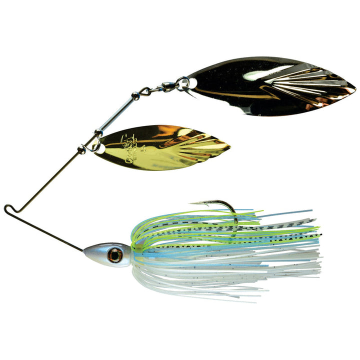 Picasso Lures Hog Snatcher Double Willow Spinnerbaits - Big Sexy / 1/2 oz-Chart White Hologram / 3/8 oz-Gizzard Shad / 3/8 oz-Golden Shiner / 3/8 oz-Golden Shiner / 1/2 oz-Sunfish / 3/8 oz-White Shad / 3/8 oz-White Shad / 1/2 oz - Carolina Fishing Tackle LLC