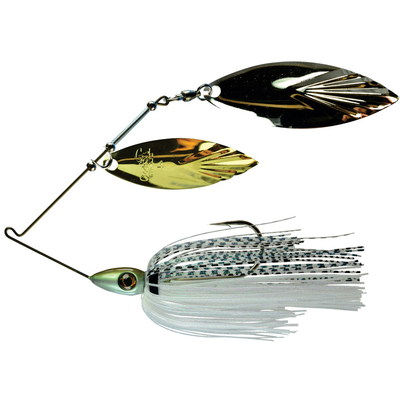 Picasso Lures Hog Snatcher Double Willow Spinnerbaits - Big Sexy / 1/2 oz-Chart White Hologram / 3/8 oz-Gizzard Shad / 3/8 oz-Golden Shiner / 3/8 oz-Golden Shiner / 1/2 oz-Sunfish / 3/8 oz-White Shad / 3/8 oz-White Shad / 1/2 oz - Carolina Fishing Tackle LLC