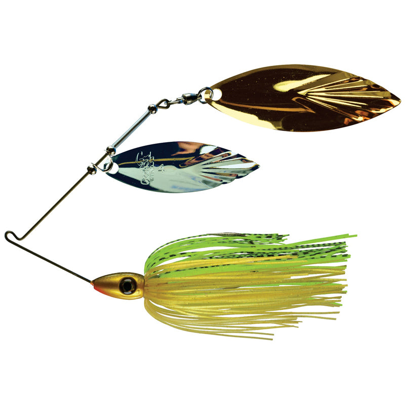 Picasso Lures Hog Snatcher Double Willow Spinnerbaits - Big Sexy / 1/2 oz-Chart White Hologram / 3/8 oz-Gizzard Shad / 3/8 oz-Golden Shiner / 3/8 oz-Golden Shiner / 1/2 oz-Sunfish / 3/8 oz-White Shad / 3/8 oz-White Shad / 1/2 oz - Carolina Fishing Tackle LLC