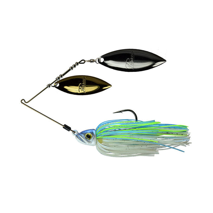 Picasso Lures Inviz-Wire Pro (DW) Spinnerbaits - Big Sexy / 3/8 oz-Big Sexy / 1/2 oz-Blue Glimmer Shad / 1/2 oz-Bluegill / 3/8 oz-Bluegill / 1/2 oz-Chartreuse Gizzard Shad / 3/8 oz-Chartreuse Gizzard Shad / 1/2 oz-Chartreuse White Crystal / 3/8 oz-Chartreuse White Crystal / 1/2 oz-Pearl White / 3/8 oz - Carolina Fishing Tackle LLC