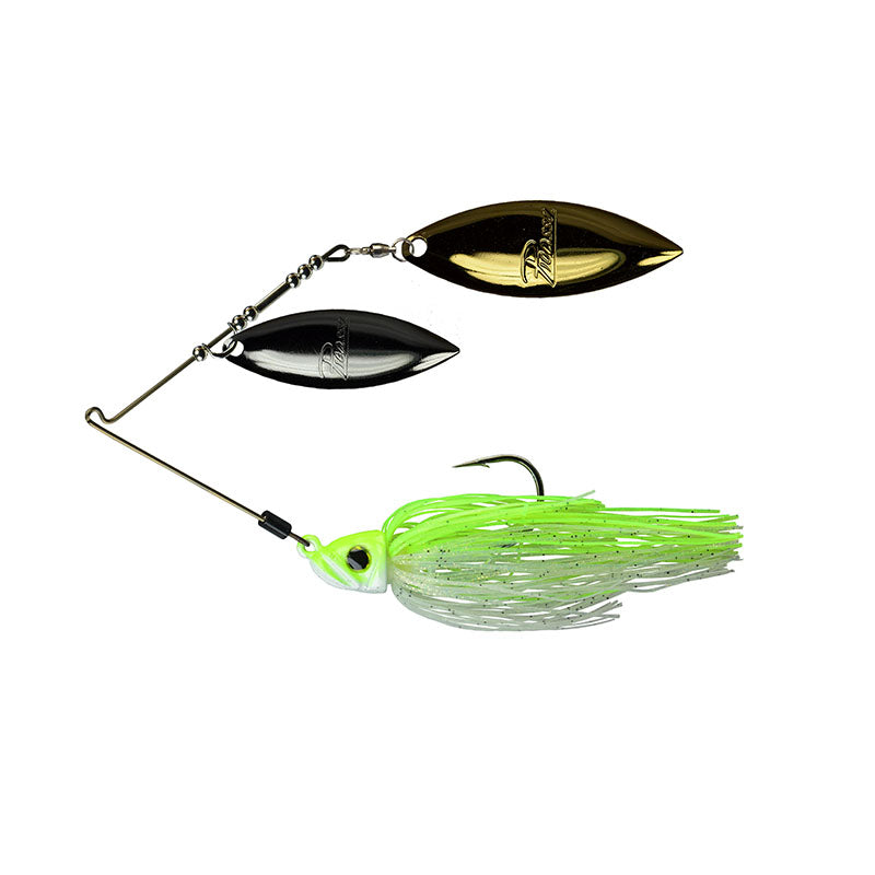 Picasso Lures Inviz-Wire Pro (DW) Spinnerbaits - Big Sexy / 3/8 oz-Big Sexy / 1/2 oz-Blue Glimmer Shad / 1/2 oz-Bluegill / 3/8 oz-Bluegill / 1/2 oz-Chartreuse Gizzard Shad / 3/8 oz-Chartreuse Gizzard Shad / 1/2 oz-Chartreuse White Crystal / 3/8 oz-Chartreuse White Crystal / 1/2 oz-Pearl White / 3/8 oz - Carolina Fishing Tackle LLC
