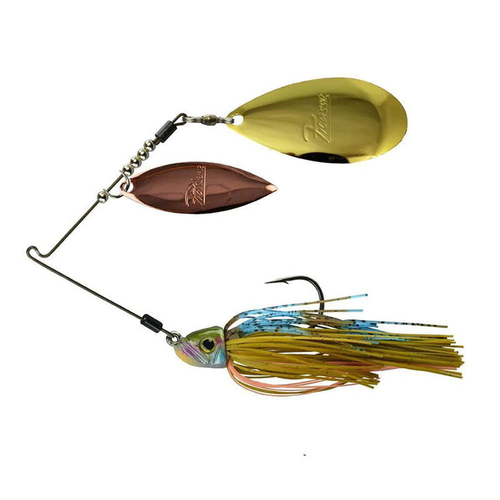 Picasso Lures Inviz-Wire Pro Willow Indiana Spinnerbaits - Bling Shad / 3/8 oz-Tennessee Shad / 3/8 oz-White Pearl / 3/8 oz-White Pearl / 1/2 oz - Carolina Fishing Tackle LLC