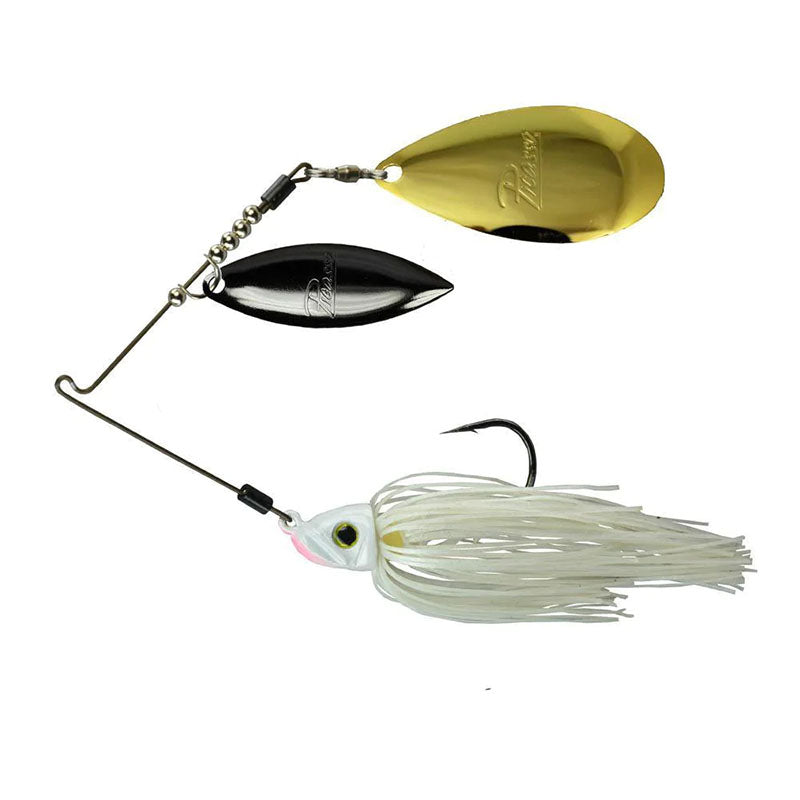 Picasso Lures Inviz-Wire Pro Willow Indiana Spinnerbaits - Bling Shad / 3/8 oz-Tennessee Shad / 3/8 oz-White Pearl / 3/8 oz-White Pearl / 1/2 oz - Carolina Fishing Tackle LLC