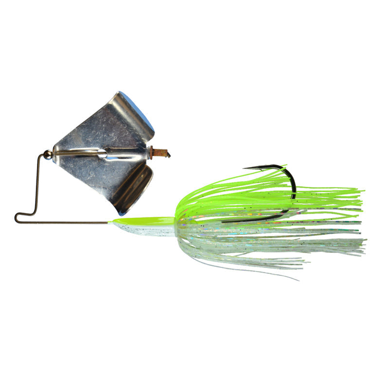 Picasso Lures Rusty Squeaker Buzz Baits - Black/Gold Blade / 1/2 oz-Chart White Hologram/Nickel Blade / 1/2 oz-Holographic Shad/Nickel Blade / 3/8 oz-White Pearl Hologram/Nickel Blade / 3/8 oz - Carolina Fishing Tackle LLC