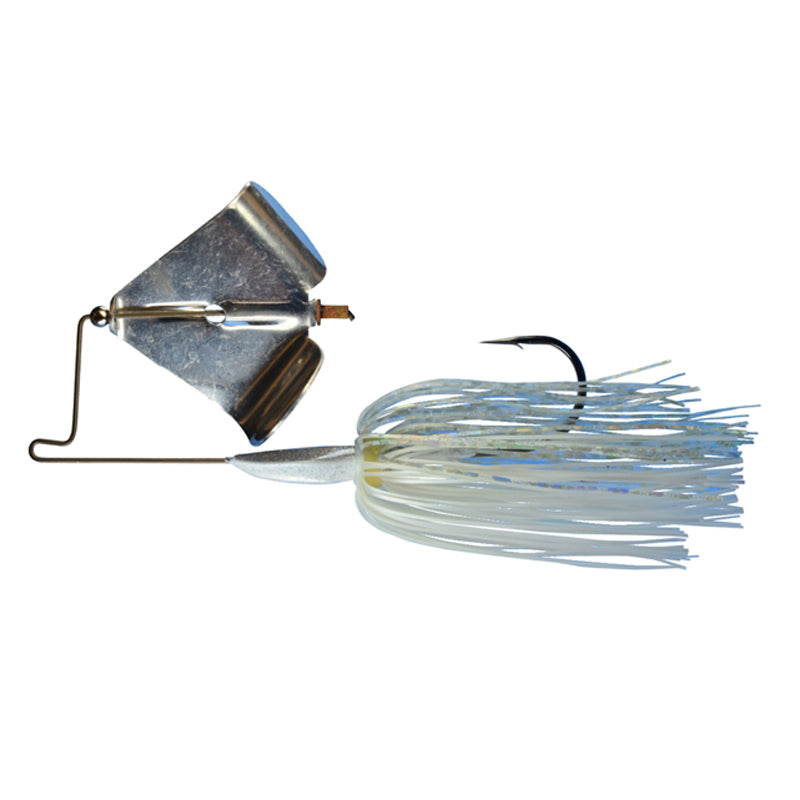 Picasso Lures Rusty Squeaker Buzz Baits - Black/Gold Blade / 1/2 oz-Chart White Hologram/Nickel Blade / 1/2 oz-Holographic Shad/Nickel Blade / 3/8 oz-White Pearl Hologram/Nickel Blade / 3/8 oz - Carolina Fishing Tackle LLC