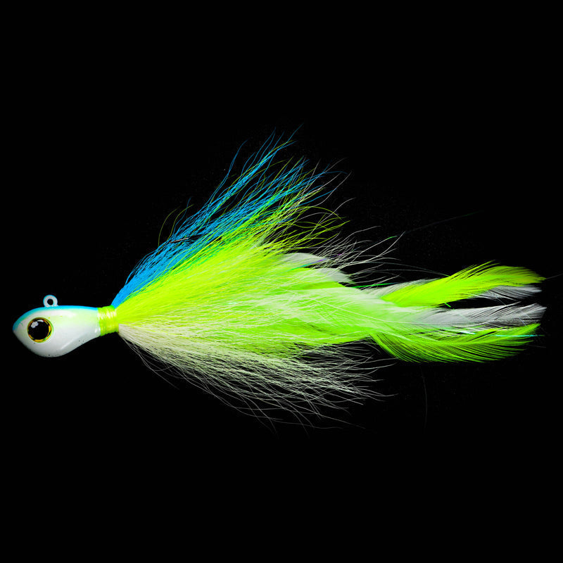 Picasso Special FX Hair Jig - Big Sexy / 1 oz - #6/0-Blue Glimmer / 1 oz - #6/0 - Carolina Fishing Tackle LLC