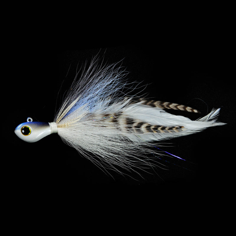 Picasso Special FX Hair Jig - Big Sexy / 1 oz - #6/0-Blue Glimmer / 1 oz - #6/0 - Carolina Fishing Tackle LLC