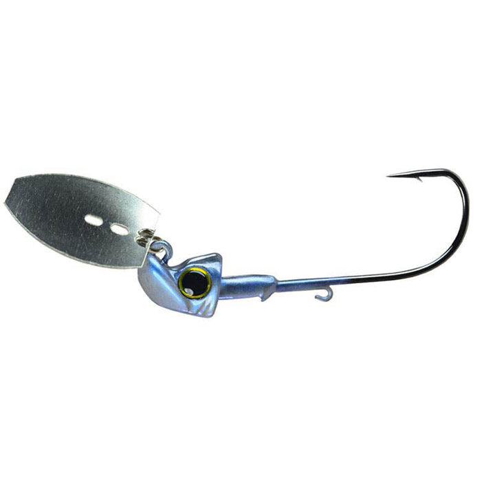Picasso Undressed Shock Blade Pro - Blue Glimmer/Nickel Blade / 3/8 oz-Blue Glimmer/Nickel Blade / 1/2 oz-Gizzard Shad/Nickel Blade / 1/2 oz-Holographic Shad/Nickel Blade / 1/2 oz - Carolina Fishing Tackle LLC