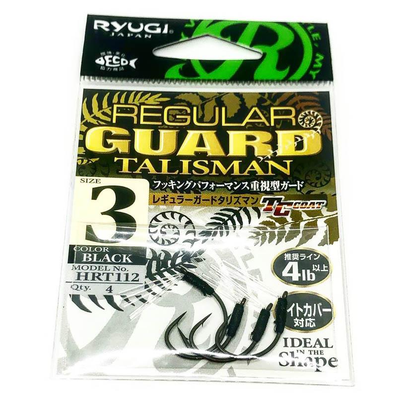 RYUGI Hooks Regular Guard Talisman (TC Coat) 4pk - #3-#2-#1-#1/0-#2/0-#3/0 - Carolina Fishing Tackle LLC