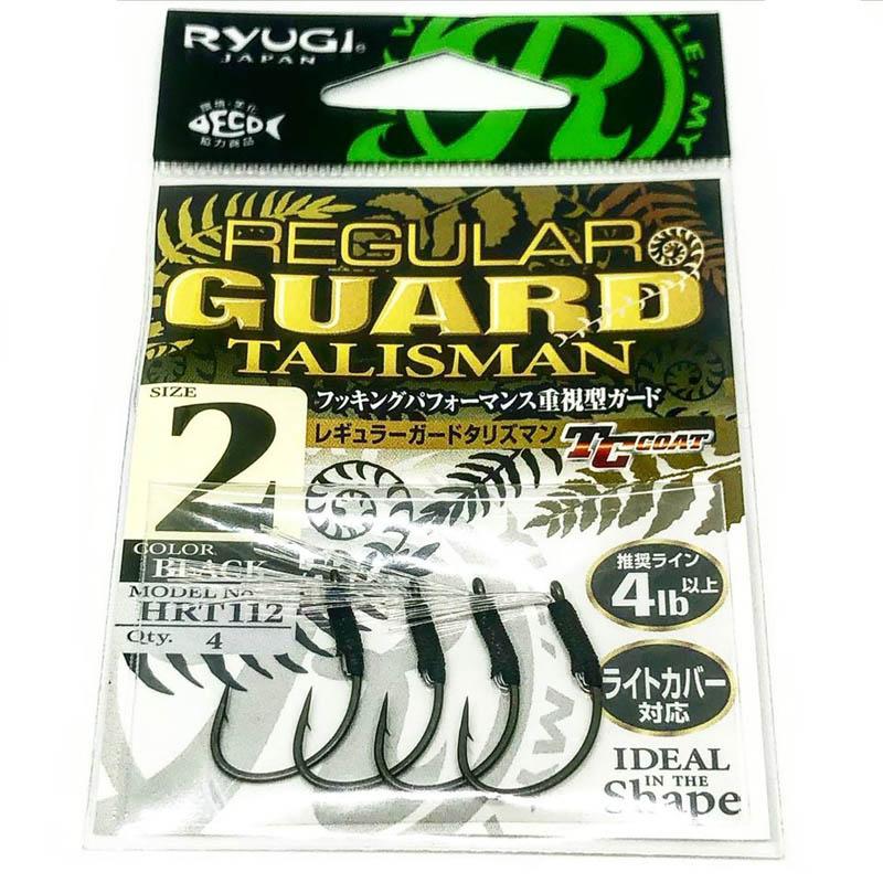 RYUGI Hooks Regular Guard Talisman (TC Coat) 4pk - #3-#2-#1-#1/0-#2/0-#3/0 - Carolina Fishing Tackle LLC
