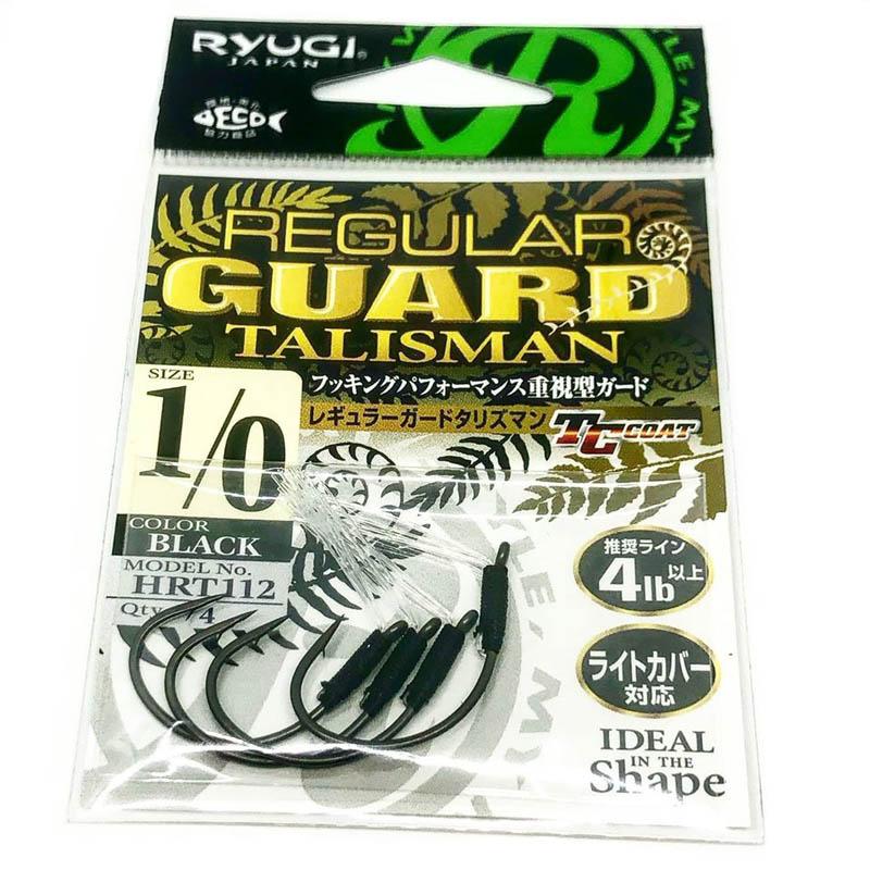 RYUGI Hooks Regular Guard Talisman (TC Coat) 4pk - #3-#2-#1-#1/0-#2/0-#3/0 - Carolina Fishing Tackle LLC