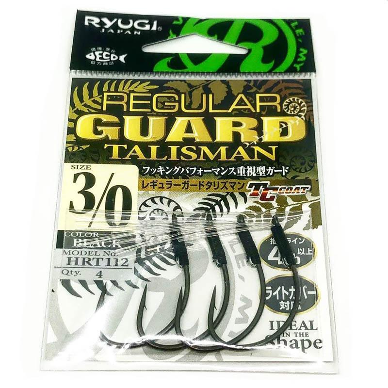 RYUGI Hooks Regular Guard Talisman (TC Coat) 4pk - #3-#2-#1-#1/0-#2/0-#3/0 - Carolina Fishing Tackle LLC