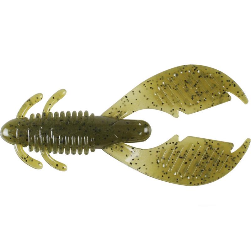 Reins Fishing 4” Ax Craw Creature Bait 6pk - #001 Watermelon Seed-#002 Green Pumpkin-#005 Green Pumpkin Blue-#011 Black-#B22 BB Craw - Carolina Fishing Tackle LLC
