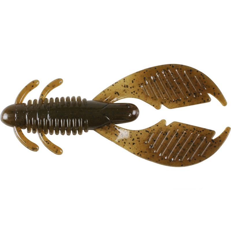 Reins Fishing 4” Ax Craw Creature Bait 6pk - #001 Watermelon Seed-#002 Green Pumpkin-#005 Green Pumpkin Blue-#011 Black-#B22 BB Craw - Carolina Fishing Tackle LLC