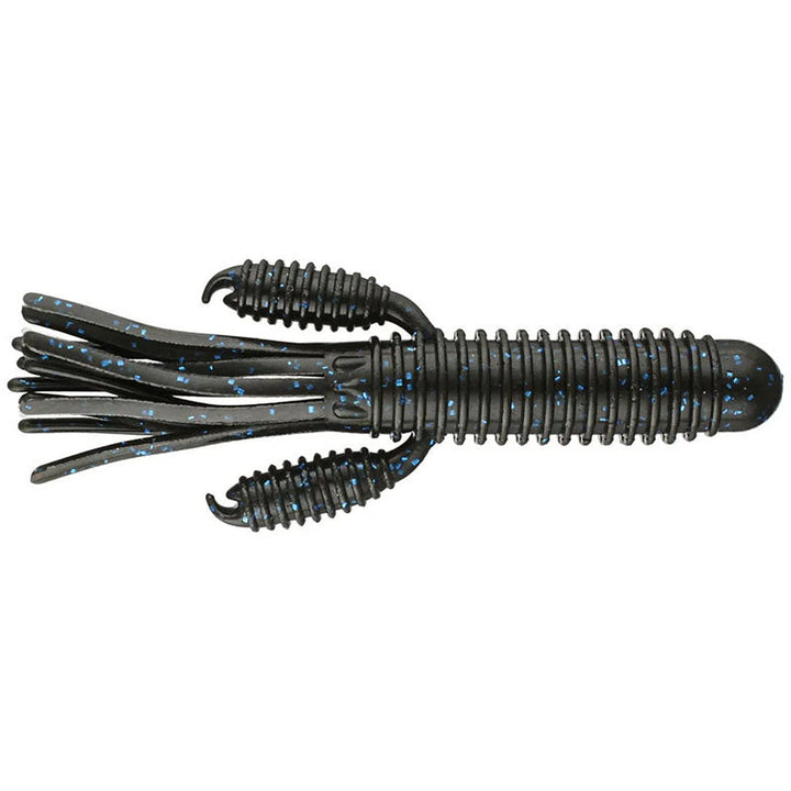 Reins Fishing 4” Craw Tube 6pk - #012 June Bug-#022 Black Blue Flake-#042 Black Blue Laminate Silver-#043 Green Pumpkin Blue Laminate Silver - Carolina Fishing Tackle LLC