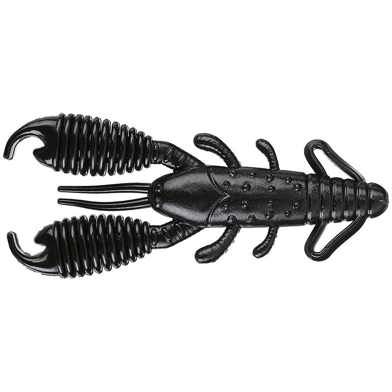 Reins Fishing 4” Ring Craw Daddy 5pk - #001 Watermelon Seed-#002 Green Pumpkin-#005 Green Pumpkin Blue-#011 Black-#012 Junebug-#022 Black Blue Flake-#040 Green Pumpkin Silver-#B22 BB Craw - Carolina Fishing Tackle LLC