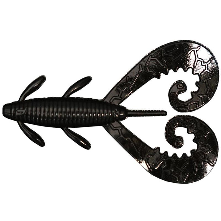 Reins Fishing G-Tail Twin Creature Baits - #002 Green Pumpkin / 2 in-#002 Green Pumpkin / 3 in-#005 Green Pumpkin Blue / 2 in-#005 Green Pumpkin Blue / 3 in-#011 Black / 2 in-#011 Black / 3 in-#022 Black Blue Flake / 2 in-#025 Watermelon Red / 2 in-#025 Watermelon Red / 3 in - Carolina Fishing Tackle LLC