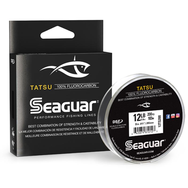 Seaguar TATSU 100% Fluorocarbon 200yd - 6lb-20lb-25lb - Carolina Fishing Tackle LLC