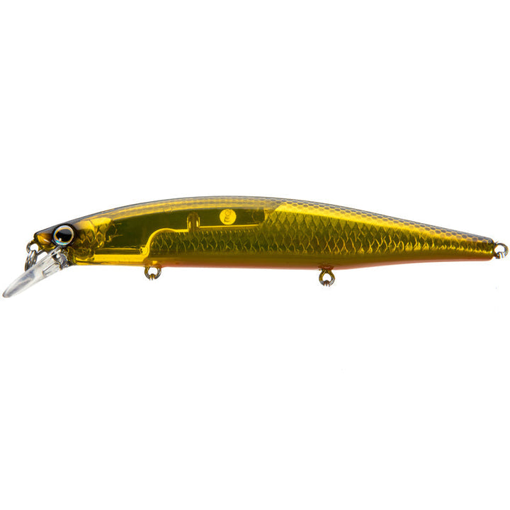 Shimano World Minnow WM-115SP FlashBoost Jerkbait - Black Gold-Black SV-Blue SV-Chart Head-Chart SV-Clown-Pink Smelt-Salangidae-Ghost Ayu - Carolina Fishing Tackle LLC