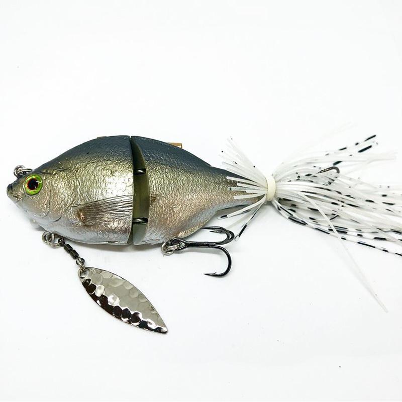 TH Tackle Jointed Little Zoe Swimbait - #11 Pearl Chartreuse Gill - Carolina Fishing Tackle LLC