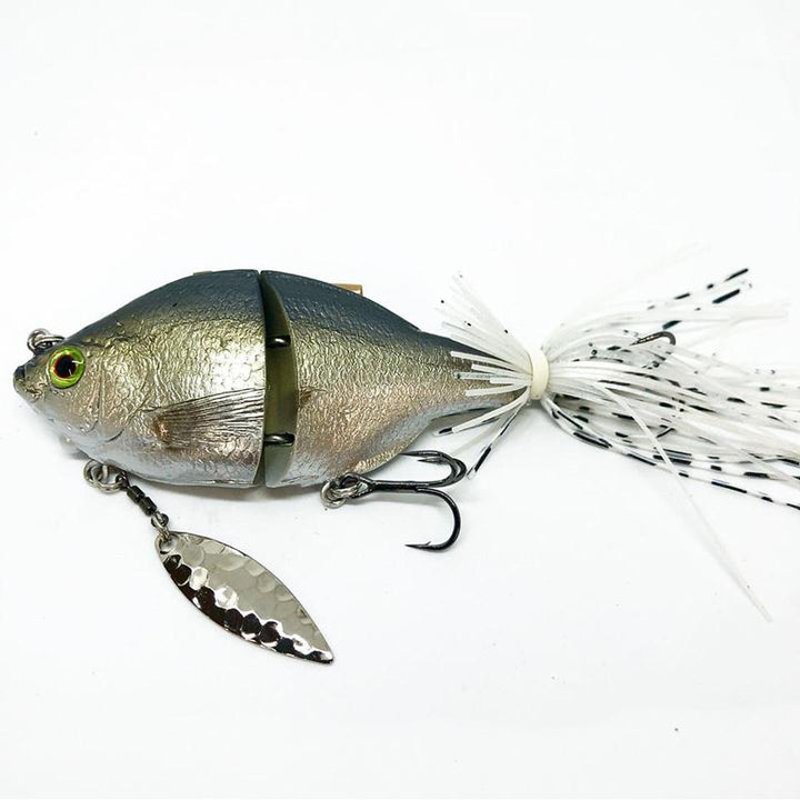 TH Tackle Jointed Little Zoe Swimbait - #11 Pearl Chartreuse Gill - Carolina Fishing Tackle LLC