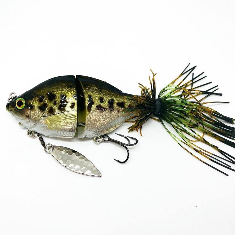 TH Tackle Jointed Little Zoe Swimbait - #11 Pearl Chartreuse Gill - Carolina Fishing Tackle LLC