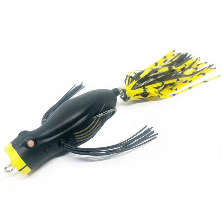Teckel Lures Duckroaker Popper Frogs - #002 Pearl White-#003 Black Blue-#009 Bluegill-#010 Crystal Chartreuse-#012 Black Bird-#013 Bone-#017 Green Pumpkin-#023 Gizzard Shad-#026 Baby Duck-#027 Hologram Bone - Carolina Fishing Tackle LLC