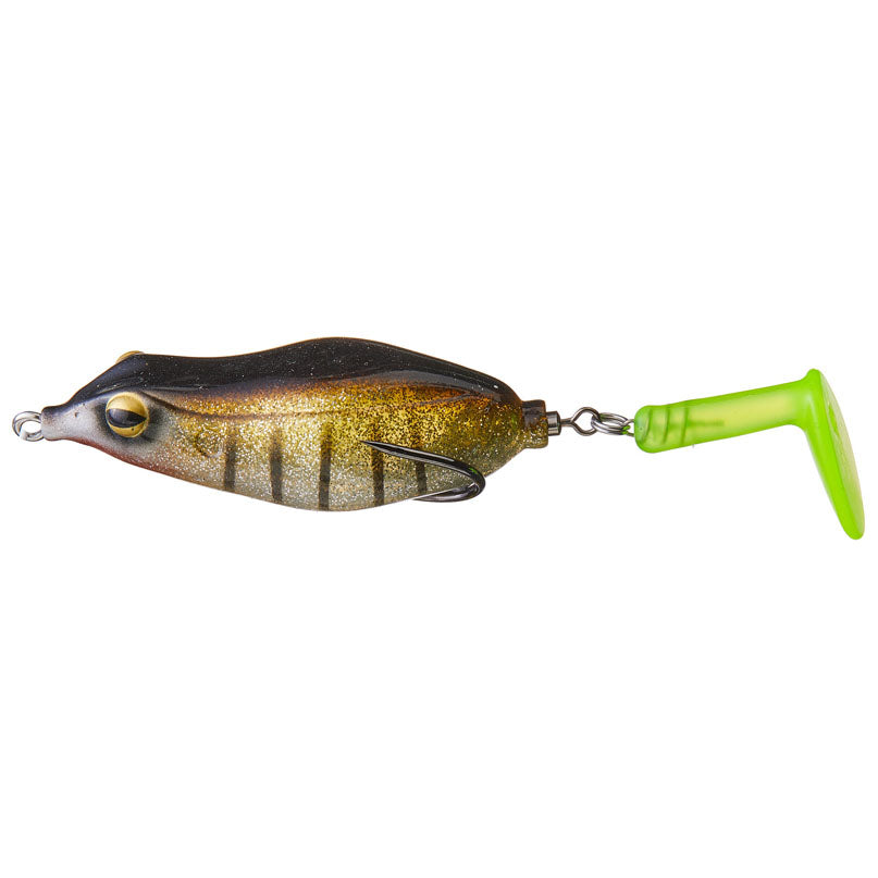 Teckel Lures Sprinker Frogs - #002 Pearl White-#003 Black Blue-#007 Watermelon-#008 Lemon Lime-#018 June Bug-#023 Ghost Minnow-#024 Chartreuse Shiner-#025 Old White Shore-#027 Hologram Bone - Carolina Fishing Tackle LLC