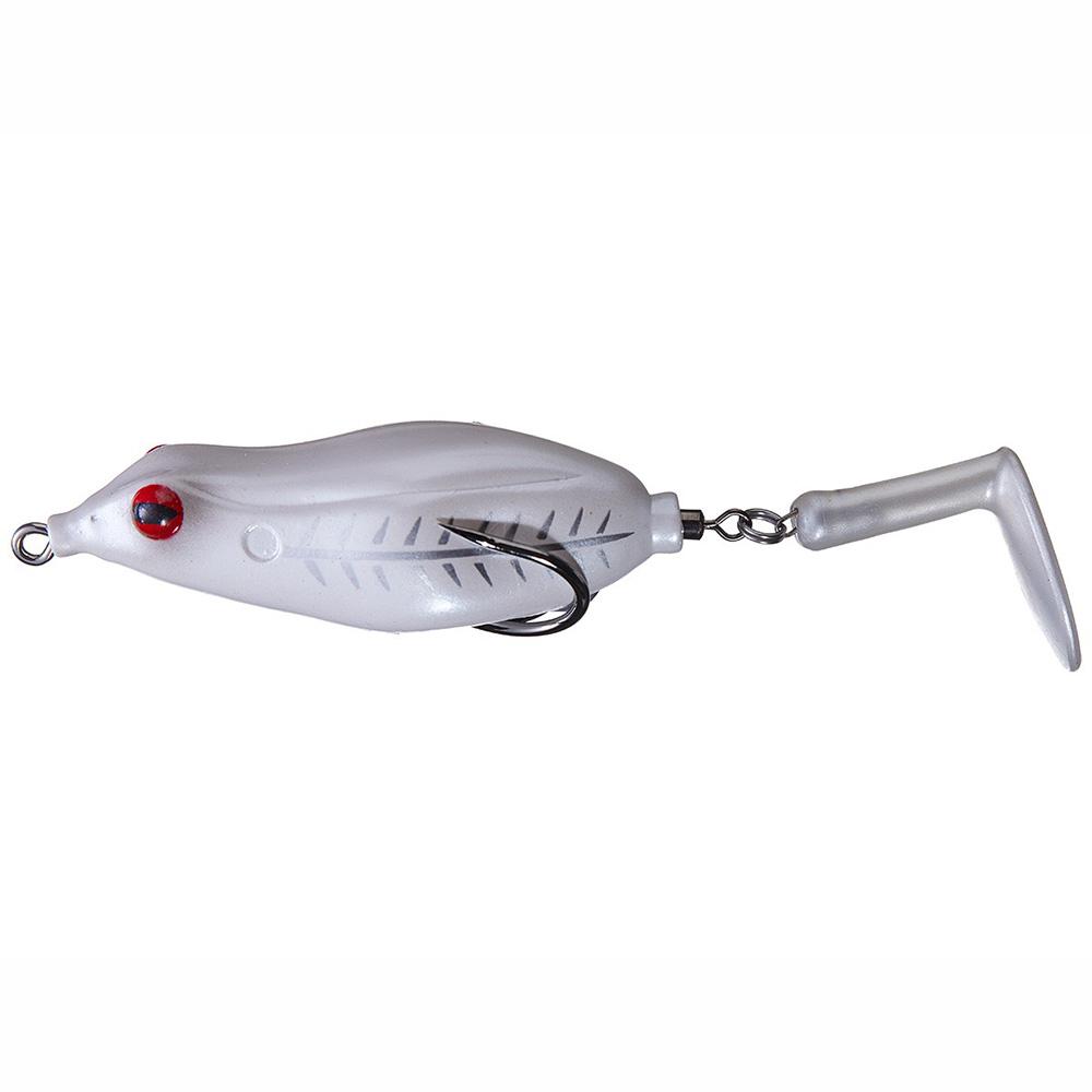 Teckel Lures Sprinker Frogs - #002 Pearl White-#003 Black Blue-#007 Watermelon-#008 Lemon Lime-#018 June Bug-#023 Ghost Minnow-#024 Chartreuse Shiner-#025 Old White Shore-#027 Hologram Bone - Carolina Fishing Tackle LLC