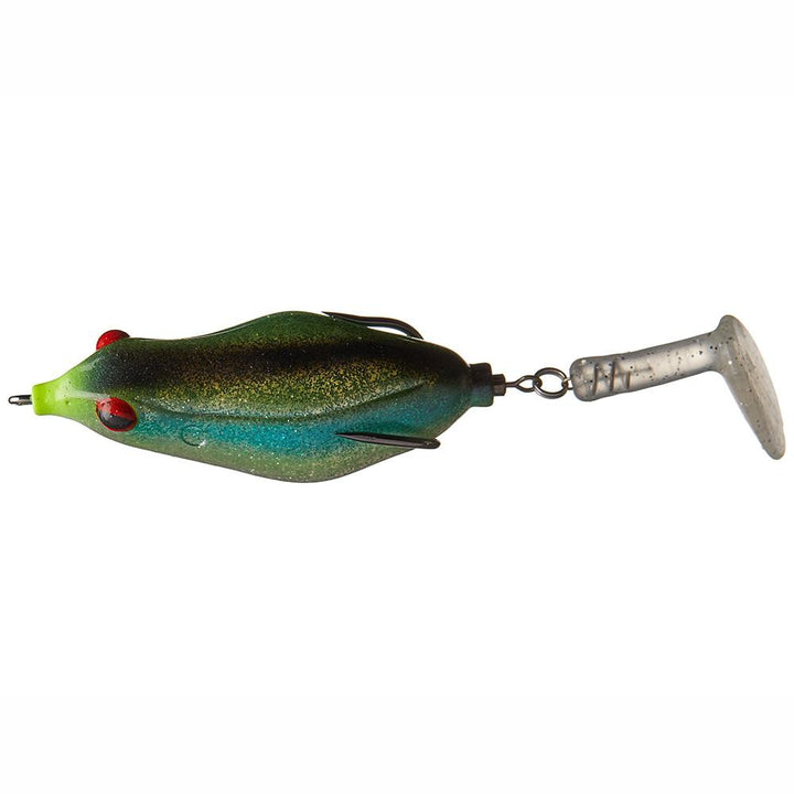 Teckel Lures Sprinker Frogs - #002 Pearl White-#003 Black Blue-#007 Watermelon-#008 Lemon Lime-#018 June Bug-#023 Ghost Minnow-#024 Chartreuse Shiner-#025 Old White Shore-#027 Hologram Bone - Carolina Fishing Tackle LLC