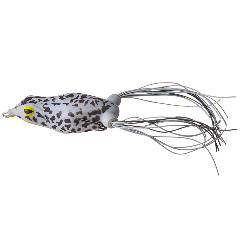 Teckel Lures Whacker Frogs - #001S Color Me-#002S Pearl White-#003S Black Blue-#008S Lemon Lime-#011S Crystal Pink-#015S Clear Camo-#016S Grey Camo-#018S Junebug-#020S Old Black Shore-#025S Old White Shore - Carolina Fishing Tackle LLC