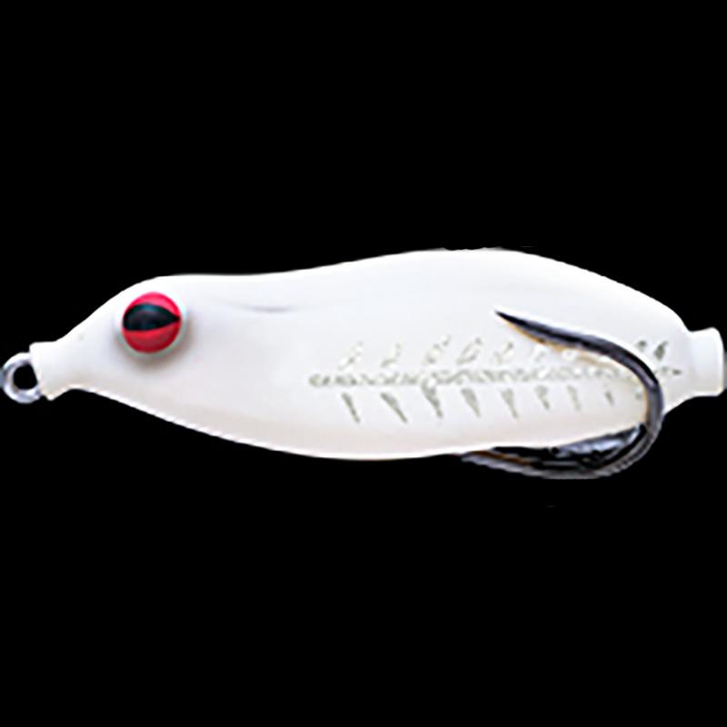 Teckel Lures Whacker Frogs - #001S Color Me-#002S Pearl White-#003S Black Blue-#008S Lemon Lime-#011S Crystal Pink-#015S Clear Camo-#016S Grey Camo-#018S Junebug-#020S Old Black Shore-#025S Old White Shore - Carolina Fishing Tackle LLC