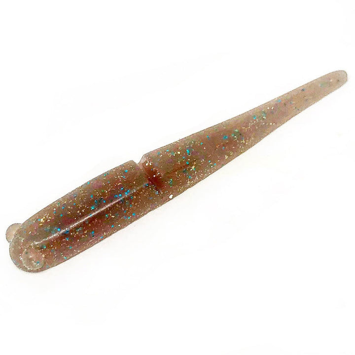 Ten Feet Under 3.6” Pretty Shad 6pk - #01 Red-#02 Black-#03 Oil-#04 Watermelon Pepper-#05 Green Pumpkin Pepper-#06 Smoke/Silver Flake-#07 Clear Pepper-#08 Cinnamon/Blue Flake - Carolina Fishing Tackle LLC