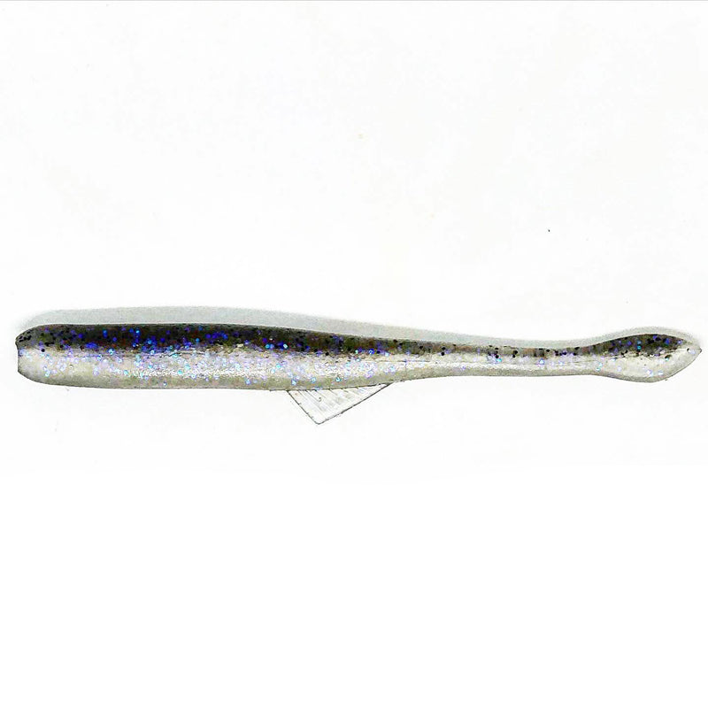 Ten Feet Under 3.8” Skip Shad 8pk - #1 Pearl White-#2 Watermelon Pepper-#03 Green Pumpkin Pepper-#7 Alewife-#13 Fork Secret-#23 Alabama Craw-#27 Chartreuse/Silver Flake-#28 Red-#29 Electric Shad-#30 Bluegill - Carolina Fishing Tackle LLC