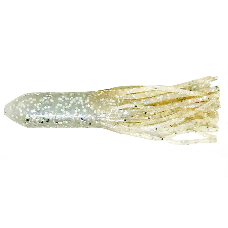 Ten Feet Under 4” TUBULL Flipping Tube 6pk - #14 Tubull Pearl White/Silver Flake-#21 Black-#22 Super White - Carolina Fishing Tackle LLC