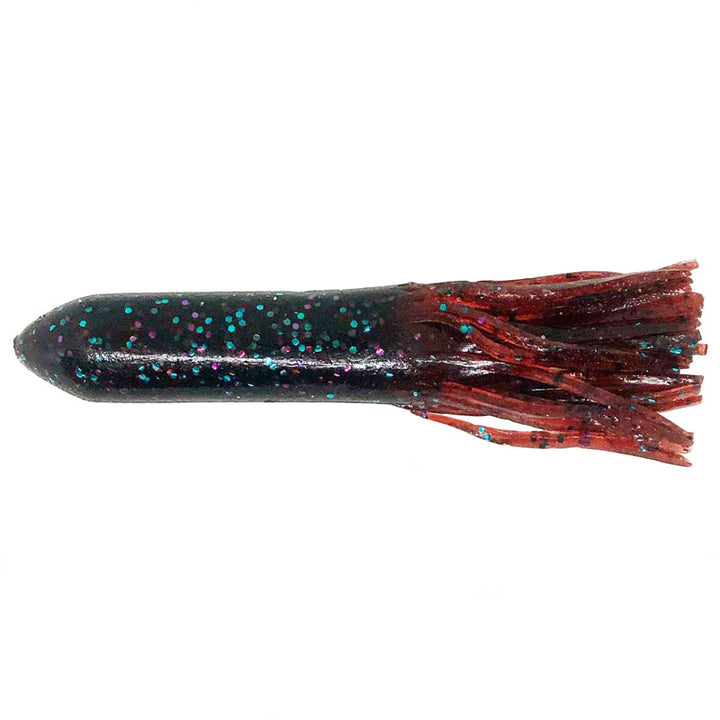Ten Feet Under 4” TUBULL Flipping Tube 6pk - #14 Tubull Pearl White/Silver Flake-#21 Black-#22 Super White - Carolina Fishing Tackle LLC