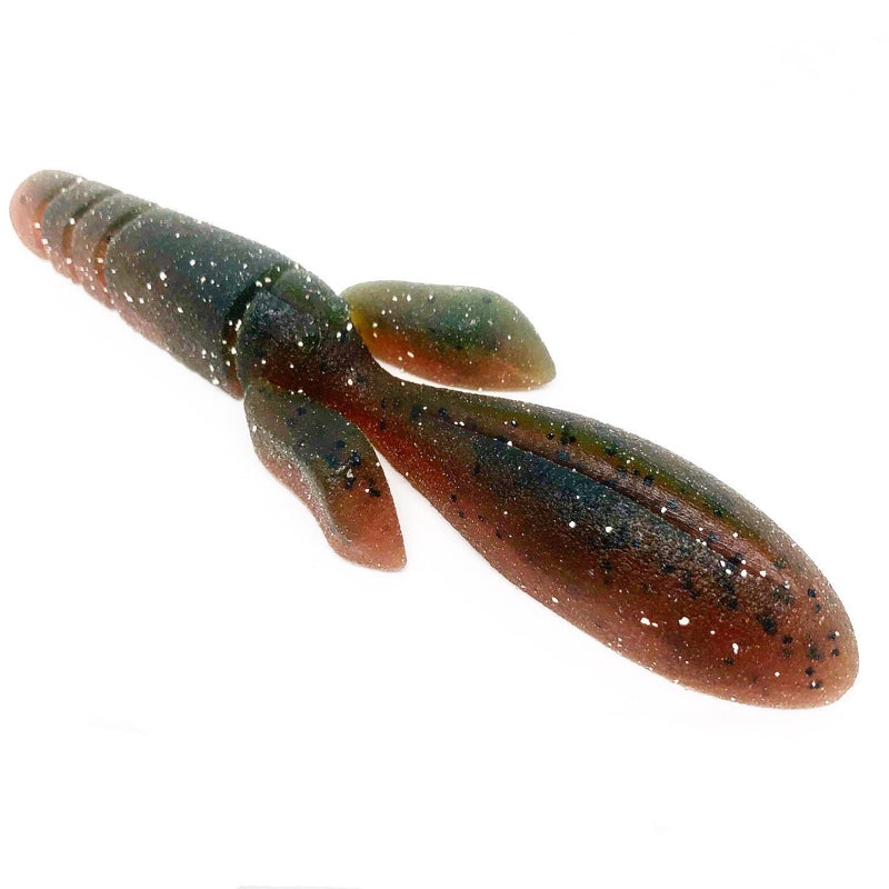 Ten Feet Under 5” Deka Rotter 5pk - #2 Cinnamon Shrimp-#3 Smoke Shrimp-#4 Green Pumpkin Candy Bug - Carolina Fishing Tackle LLC