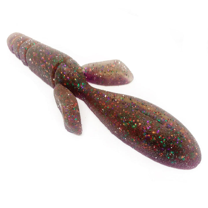 Ten Feet Under 5” Deka Rotter 5pk - #2 Cinnamon Shrimp-#3 Smoke Shrimp-#4 Green Pumpkin Candy Bug - Carolina Fishing Tackle LLC