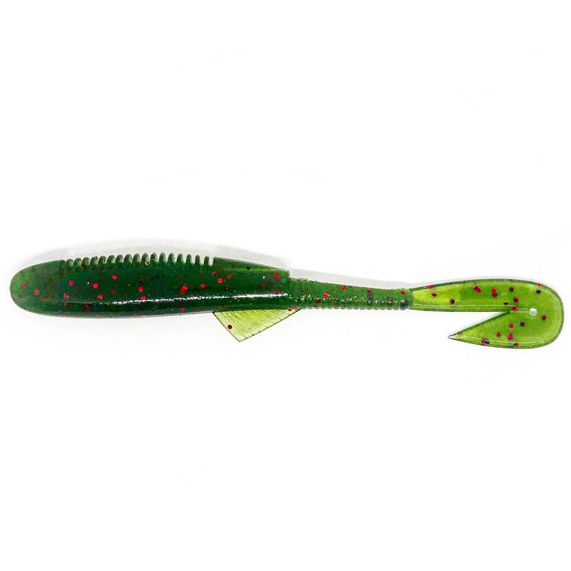 Ten Feet Under 5” V-Skip 6pk - #11 Black & Blue-#12 Black Neon-#20 Junebug Purple-#21 Watermelon Red-#22 Sand Purple-#23 Alabama Craw - Carolina Fishing Tackle LLC