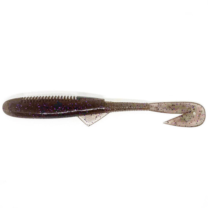 Ten Feet Under 5” V-Skip 6pk - #11 Black & Blue-#12 Black Neon-#20 Junebug Purple-#21 Watermelon Red-#22 Sand Purple-#23 Alabama Craw - Carolina Fishing Tackle LLC