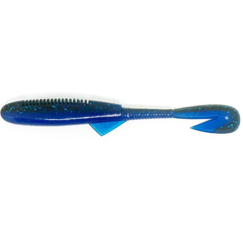 Ten Feet Under 5” V-Skip 6pk - #11 Black & Blue-#12 Black Neon-#20 Junebug Purple-#21 Watermelon Red-#22 Sand Purple-#23 Alabama Craw - Carolina Fishing Tackle LLC