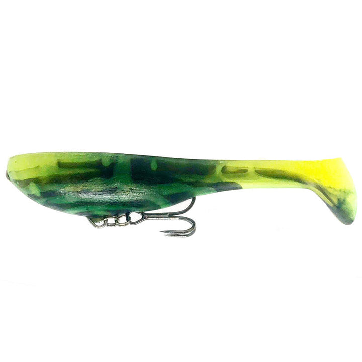 Ten Feet Under H.B Baboo Type1 Swimbait - #02 Watermelon/Pro Blue-#05 Black-#07 Bubblegum Pink-#09 Green Tail Killer-#11 Salamander-#13 Black/Bubblegum Pink-#41 Tiger-#42 Flamingo-#43 ZEBRA - Carolina Fishing Tackle LLC