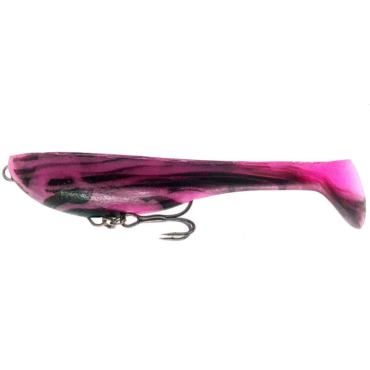 Ten Feet Under H.B Baboo Type1 Swimbait - #02 Watermelon/Pro Blue-#05 Black-#07 Bubblegum Pink-#09 Green Tail Killer-#11 Salamander-#13 Black/Bubblegum Pink-#41 Tiger-#42 Flamingo-#43 ZEBRA - Carolina Fishing Tackle LLC