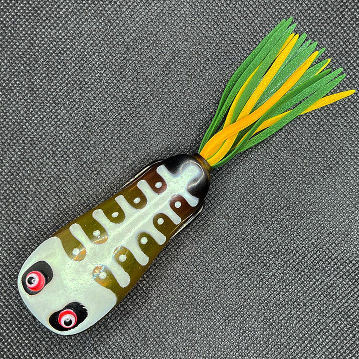 Tsunami Lure VICKITAN Frogs - #03 Leaf Ivory & Green (LF-IG)-Orange-Purple Haze Yellow - Carolina Fishing Tackle LLC