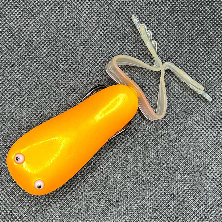 Tsunami Lure VICKITAN Frogs - #03 Leaf Ivory & Green (LF-IG)-Orange-Purple Haze Yellow - Carolina Fishing Tackle LLC