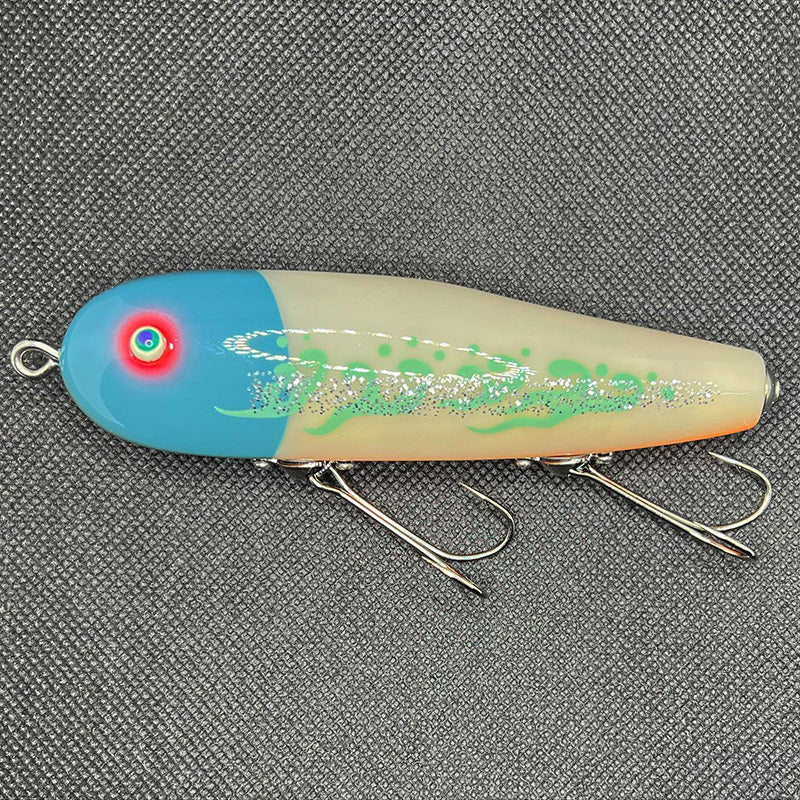 Tsunami Lures Niva DP Topwater - # 02 Crazy Fish Mint Green [CF-MG]-# 04 Robot Reflector [RB-RL]-# 05 Peacock Bass [PB-BN]-# 07 Tobacco Sunburst [TSB] - Carolina Fishing Tackle LLC