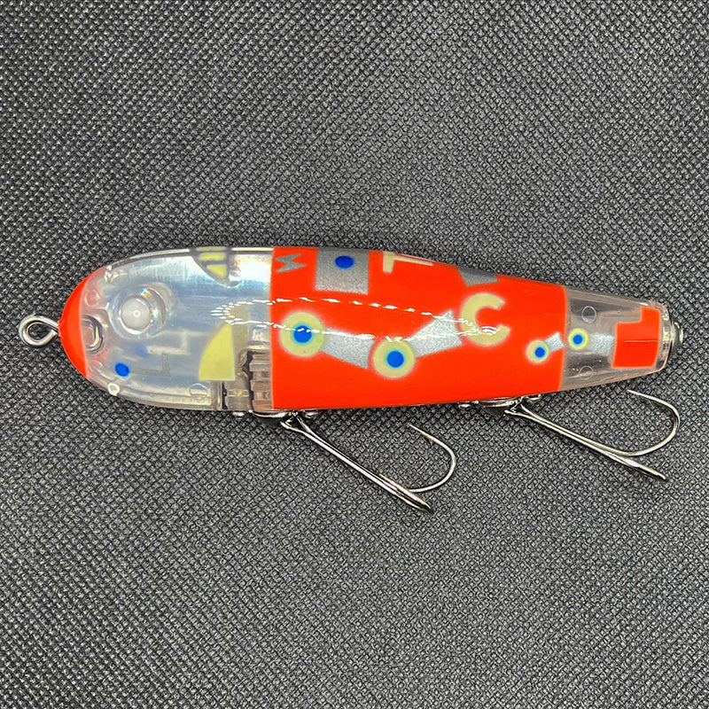 Tsunami Lures Niva DP Topwater - # 02 Crazy Fish Mint Green [CF-MG]-# 04 Robot Reflector [RB-RL]-# 05 Peacock Bass [PB-BN]-# 07 Tobacco Sunburst [TSB] - Carolina Fishing Tackle LLC