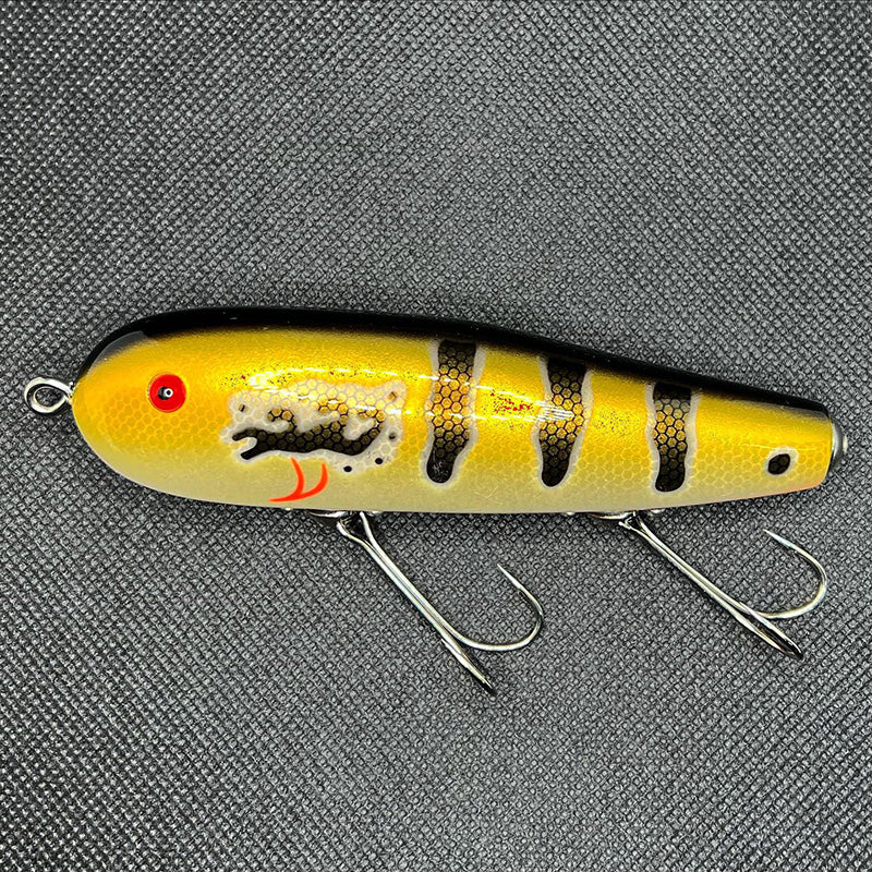 Tsunami Lures Niva DP Topwater - # 02 Crazy Fish Mint Green [CF-MG]-# 04 Robot Reflector [RB-RL]-# 05 Peacock Bass [PB-BN]-# 07 Tobacco Sunburst [TSB] - Carolina Fishing Tackle LLC
