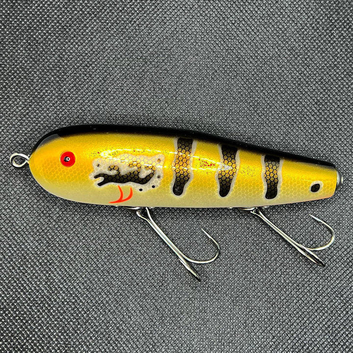 Tsunami Lures Niva DP Topwater - # 02 Crazy Fish Mint Green [CF-MG]-# 04 Robot Reflector [RB-RL]-# 05 Peacock Bass [PB-BN]-# 07 Tobacco Sunburst [TSB] - Carolina Fishing Tackle LLC